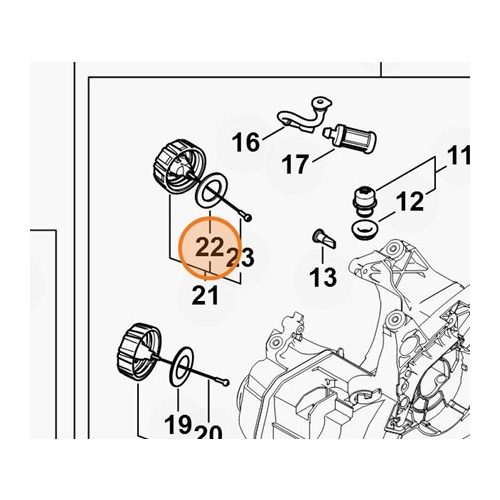 Stihl Tömítőgyűrű MS 172 Láncfűrészhez 