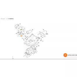   Stihl Felfogó RM 443.3, RM 443.3 T, RM 443.3 V, RM 448.3 T, RM 448.3 V, RM 453.3 T, RM 453.3 V Fűnyíróhoz