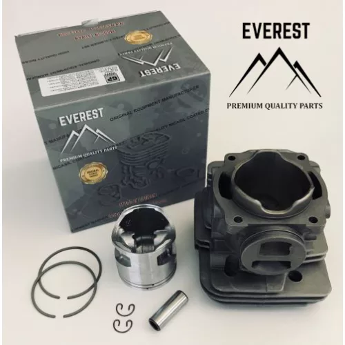 Komplett hengerszett Husqvarna 372 X-Torq láncfűrészhez, 50 mm – Everest, Nikasil bevonattal