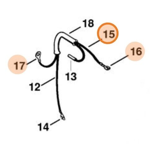 Stihl Földvezeték 270 mm MS 640, MS 650 Láncfűrészhez