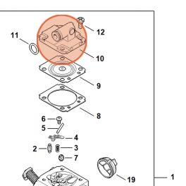   Stihl Zárófedél MS 193 C-E, MS 193 T, MS 194 CE, MS 194 T Láncfűrészhez