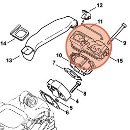 Stihl Szívóház MS 190 T Láncfűrészhez