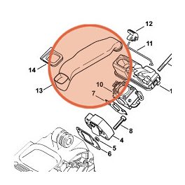 Stihl Szívócső MS 190 T Láncfűrészhez