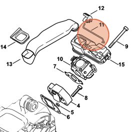 Stihl Szivató rudazat MS 190 T Láncfűrészhez