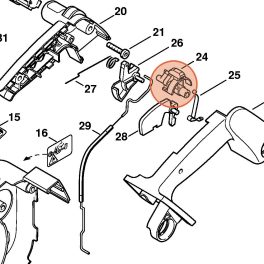 Stihl Vezérlőtengely MS 190 T Láncfűrészhez