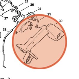 Stihl Fogantyúház MS 190 T Láncfűrészhez