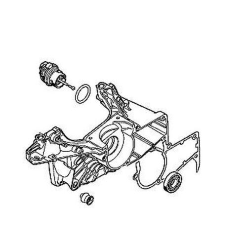 Stihl Forgattyúsház fél, ventillátoroldal MS 241 Láncfűrészhez