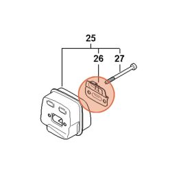   Stihl Kipufogófedél MS 182, MS 172, MS 212 Láncfűrészhez