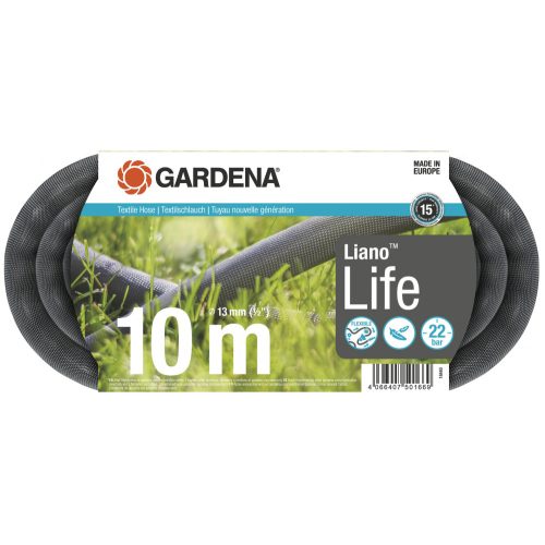 Gardena Liano™ Life textil tömlő, 13 mm (1/2"), 22 bar, 10 m/tekercs