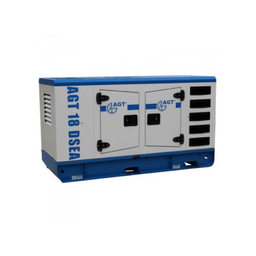 AGT 18 DSEA dízel AVR áramfejlesztő 400V-18 kVA, hangszigetelt burkolat, automatikus indítás