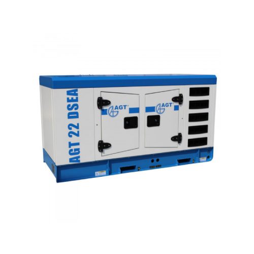 AGT 22 DSEA dízel AVR áramfejlesztő 400V-22 kVA, hangszigetelt burkolat, automatikus indítás