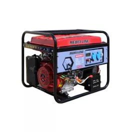   MEDIA LINE MLG 6500 Estart áramfejlesztő (15 LE benzinmotor, elektromos indítás, AVR)