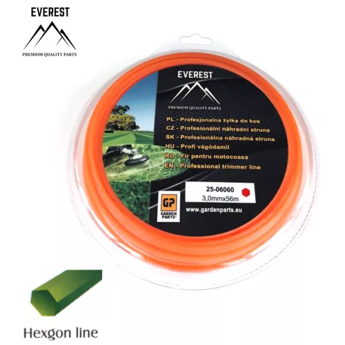 Vágódamil hatszögprofil 3,00 mm 56 m