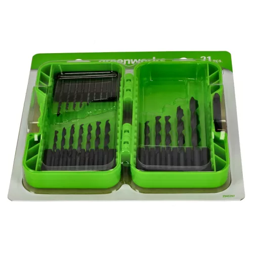 Fúrószár készlet Greenworks APT-21BODS-GW 21 darabos hss