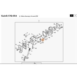   Stihl Zárólemez Fs 38 , FS 45, FS 55, FS 80 R, FS 120, FS 250, 160 Fűkaszához, HS 45 Sövényvágóhoz, HT 70, HT 75 Magassági ágvágóhoz