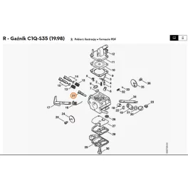 Stihl Üresjárati ütközőcsavar Stihl Fs 120 fűkaszához