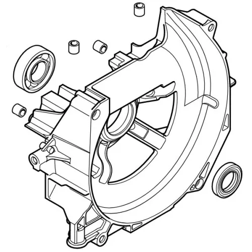 Stihl Forgattyúsház fél, ventillátoroldal Stihl Fs 240.0 R, FS 251, FS 261, FS 261 C-E, FS 351-L, FS 460, 411 C-EM, FS 461 Fűkaszához