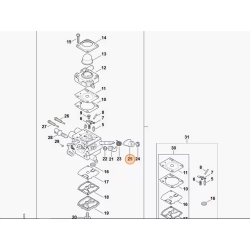 Stihl Emelő Stihl Fs 240, FS 240R, FS 260, FS 251, FS 261, FS 261 C-E, FS 351-L Fűkaszához
