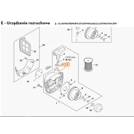   Stihl Indítófedél Stihl Fs 240, FS 240R, FS 251, FS 351-L Fűkaszához