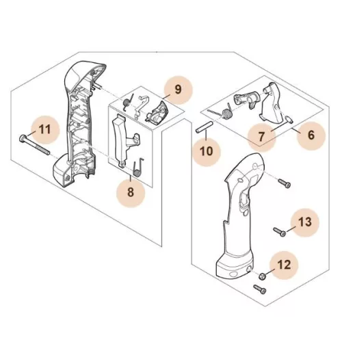 Stihl Kezelő fogantyú Stihl FS 261 Fűkaszához