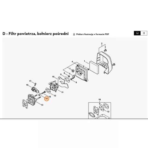 Stihl Dugasznyelv Stihl Fs 235, FS 255 Fűkaszához