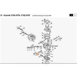   Stihl Fojtócsappantyú Fs 87, FS 89, FS 90, FS 91, FS 100 Fűkaszához, HT 100 Magassági ágvágóhoz