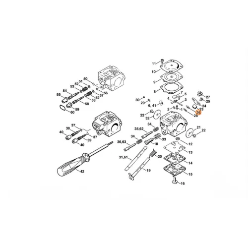 Stihl Tárcsa SR 340, SR 420 Permetezőhöz