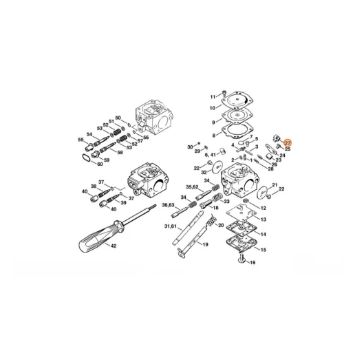 Stihl Csapszeg SR 320, SR 340, SR 400, SR 420 Permetezőhöz