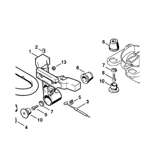 Stihl AV tartó HS 85 sövénnyíróhoz