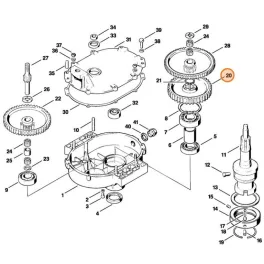 Stihl Meghajtó kerék Stihl BT 308 Gödörfúróhoz
