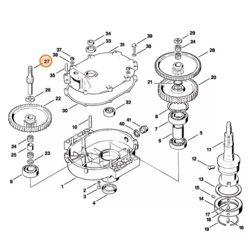 Stihl Fogastengely Stihl BT 308, BT 360 Gödörfúróhoz