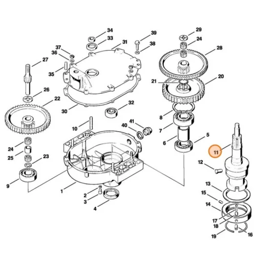 Stihl Fúróorsó Stihl BT 308, BT 360 Gödörfúróhoz