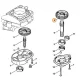 Stihl Fogaskerék BT 120 C, BT 121, BT 130, BT 131 Gödörfúróhoz