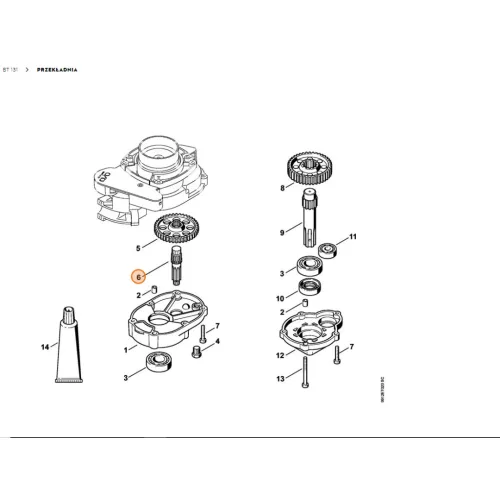 Stihl Fogastengely BT 120 C, BT 121, BT 130, BT 131 Gödörfúróhoz