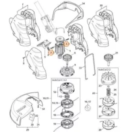 Stihl Szénkefe készlet FSE 52 Fűkaszához