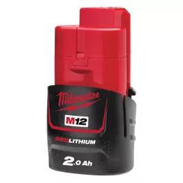   Milwaukee M12 B2 REDLITHIUM-ION™ akkumulátor, 12 V, 2.0 Ah
