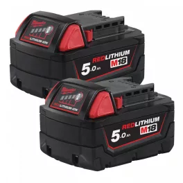   Milwaukee M18 B52 REDLITHIUM-ION™ akkumulátor, 18 V, 5.0 Ah, 2 db/csomag