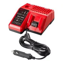  Milwaukee M12-18 AC autós töltő Líthium-ion akkukhoz, 12-18 V, 40/80/100/124/180 perc
