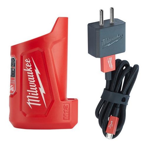 Milwaukee M12 TC kompakt Líthium-ion akkumulátor töltő és áramforrás, 12 V, 2.5/4/5/8 óra