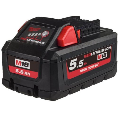 Milwaukee M18 HB5.5 REDLITHIUM-ION™ High Output™ akkumulátor, 18 V, 5.5 Ah 