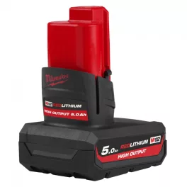   Milwaukee M12 HB5 REDLITHIUM-ION™ High Output™ akkumulátor, 12 V, 5.0 Ah