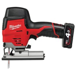   Milwaukee M12 JS-402B akkus szuperkompakt szúrófűrész (2 x 4.0 Ah Li-ion akkuval)