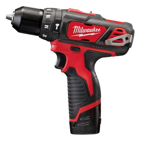 Milwaukee M12 BPD-202C akkus szuperkompakt ütvefúró-csavarozó (2 x 2.0 Ah Li-ion akkuval)