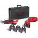 Milwaukee M12 HPT-202C U-KIT FORCELOGIC™ akkus szuperkompakt hidraulikus prés (2 x 2.0 Ah Li-ion akkuval)