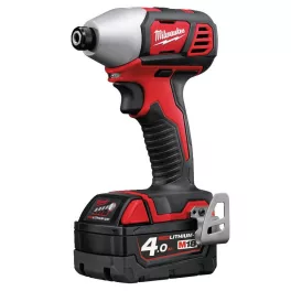   Milwaukee M18 BID-402C akkus kompakt ütvecsavarozó 1/4" hatszög meghajtással (2 x 4.0 Ah Li-ion akkuval)