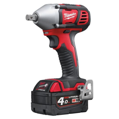 Milwaukee M18 BIW12-402C akkus kompakt ütvecsavarozó 1/2" négyszög meghajtással (2 x 4.0 Ah Li-ion akkuval)