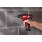 Milwaukee M12 BPD-202X akkus szuperkompakt ütvefúró-csavarozó (2 x 2.0 Ah Li-ion akkuval)