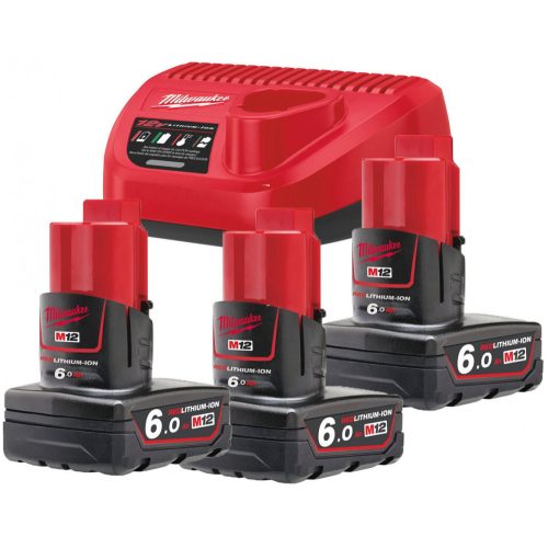 Milwaukee M12 NRG-603 akkumulátor és töltő szett