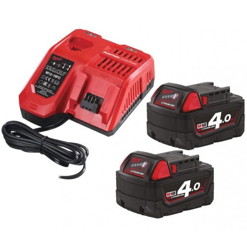 Milwaukee M18 NRG-402 akkumulátor és töltő szett