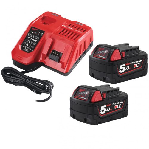 Milwaukee M18 NRG-502 akkumulátor és töltő szett